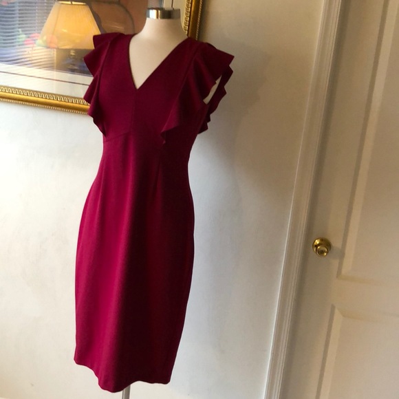 dark fuchsia dress